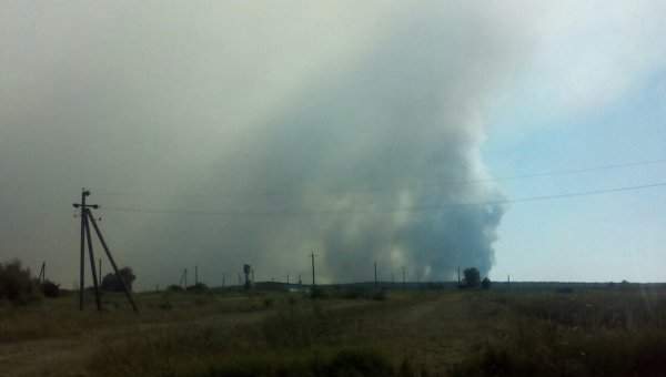 В Черниговской области пытаются ликвидировать возгорание на военном полигоне