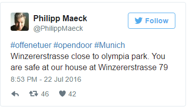 Жители Мюнхена организовали флешмоб 