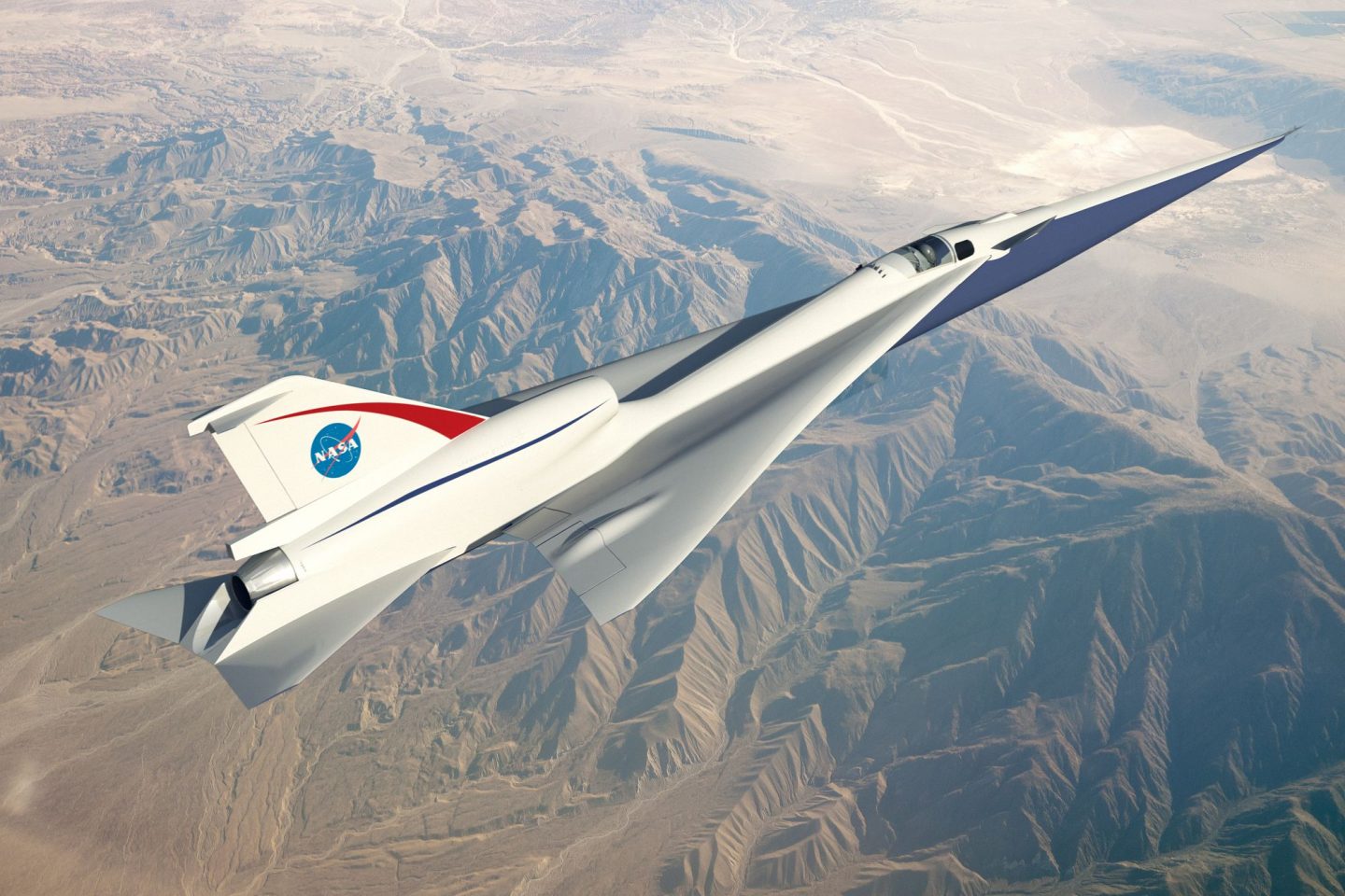 NASA начало тесты модели сверхзвукового пассажирского самолета QueSST