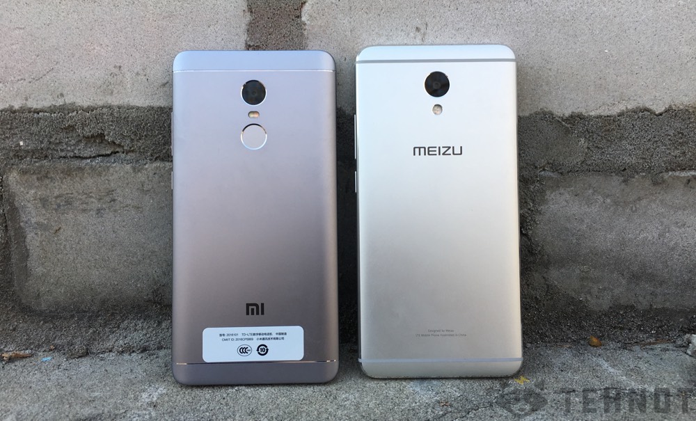 Xiaomi Redmi Note 4X, Meizu m5 note