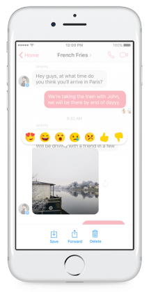 В Facebook Messenger добавили упоминания и реакции