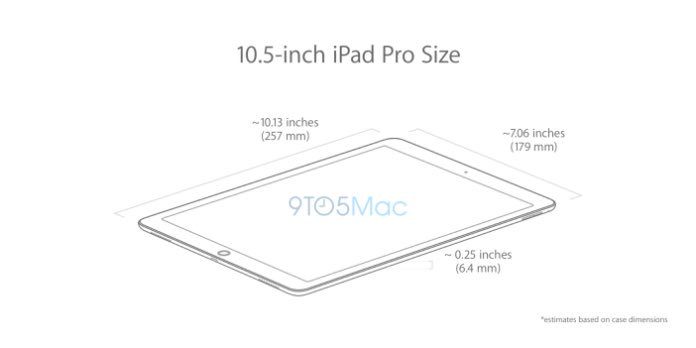 Как будет выглядеть iPad 10.5: рисунок по схематичной модели