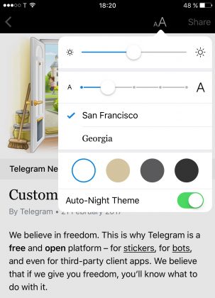 Обновление Telegram: видеосообщения, электронные платежи и Instant View