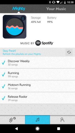 Потоковый аудиоплеер Mighty для Spotify, наконец, стал доступен за 