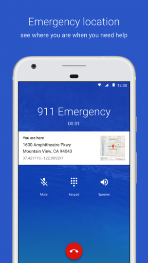 Приложение «Телефон» от Google передаст диспетчеру ваши координаты при звонке на 911