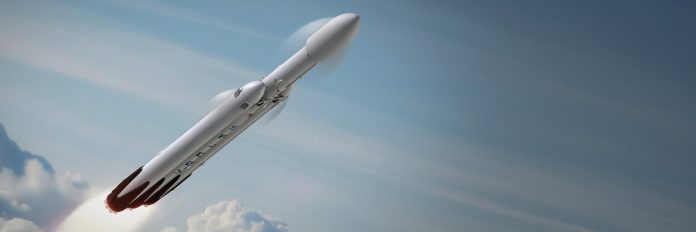 Илон Маск показал анимацию старта Falcon Heavy