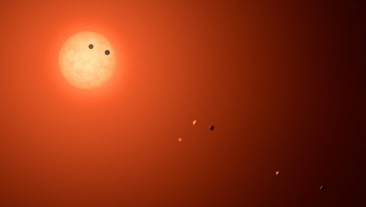 «Хаббл», возможно, обнаружил воду на планетах системы TRAPPIST-1