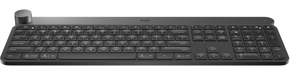 Logitech Craft – беспроводная клавиатура с многофункциональным диском управления