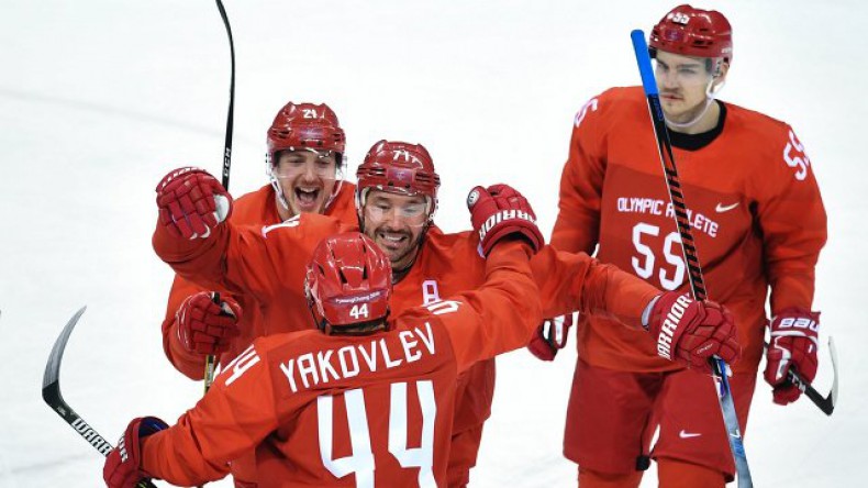 Российские хоккеисты разгромили Словению на Олимпиаде